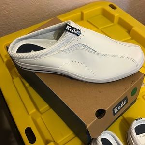 Keds white leather sport